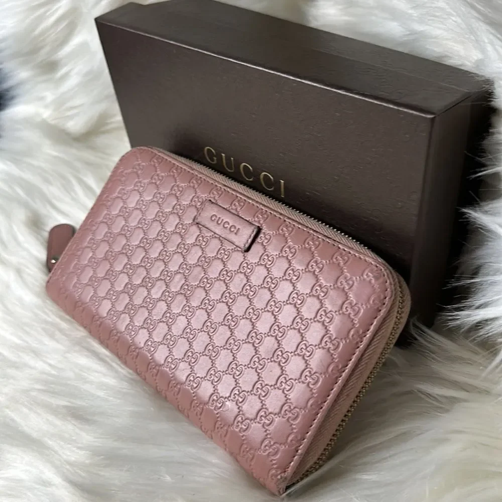 💯 Authentic Guccissima Zipped Long Wallet 🍀